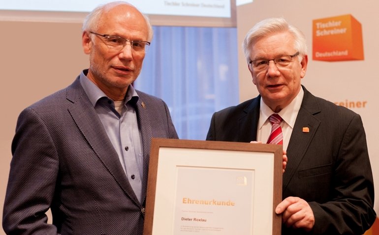 Auszeichnung für Dieter Roxlau