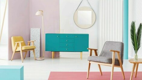 Creative,_wooden_furniture_composition_and_color_scheme_idea_for_a_modern,_hipster_living_room_interior_with_retro_design_elements