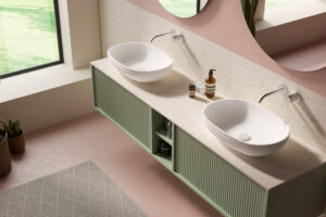 Neue, stilvolle Himacs-Waschtische für die Badezimmergestaltung