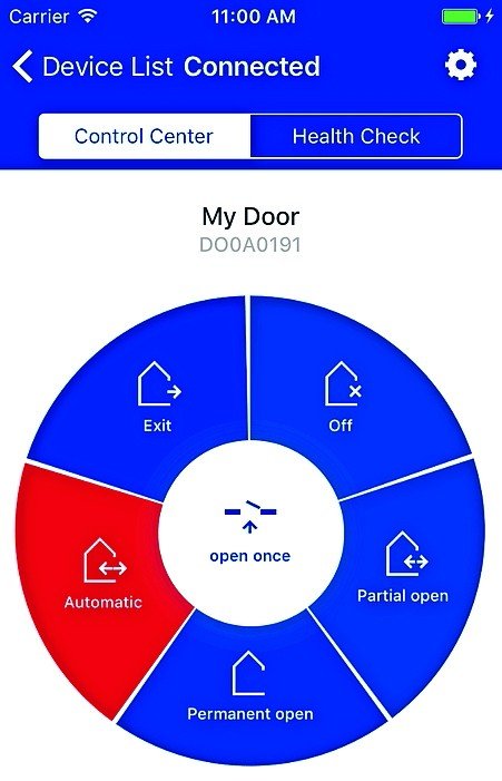 App-geschlossene Türen