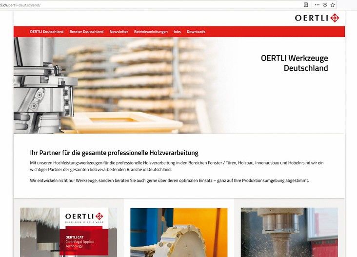 Werkzeughersteller Oertli arbeitet im Netz mit kurzen Wegen und schlankem Design Oertlie Werkzeuge AG
